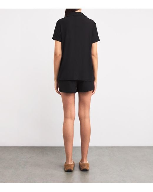 Skims Black Soft Lounge Short Pyjamas