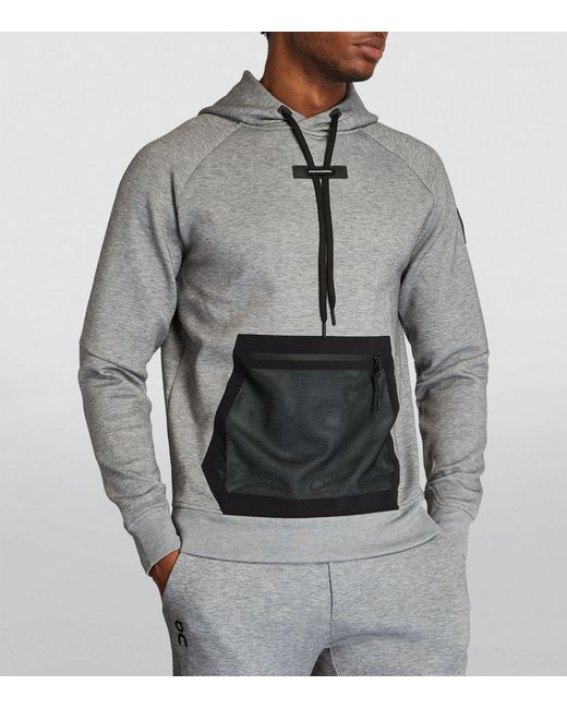 On Running Mesh-pocket Hoodie in Grey for Men | Lyst UK