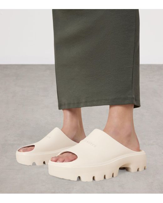AllSaints Natural Eclipse Flatform Slides