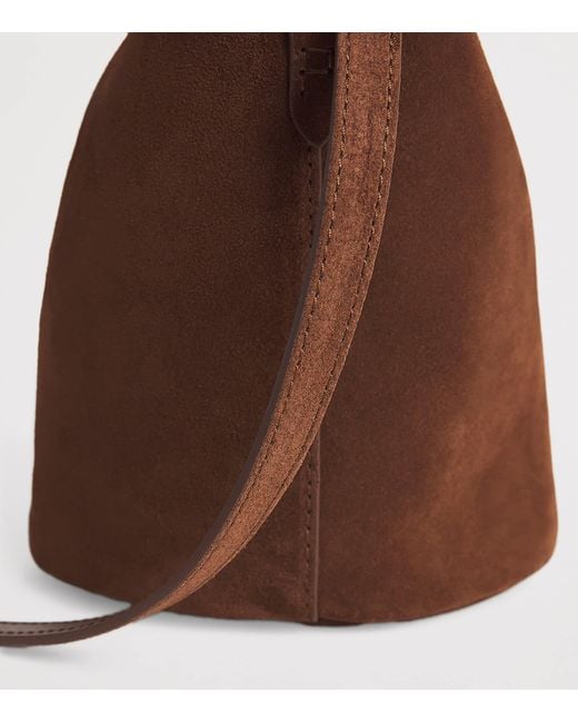 Polo Ralph Lauren Brown Small Suede Polo Play Cross-Body Bag