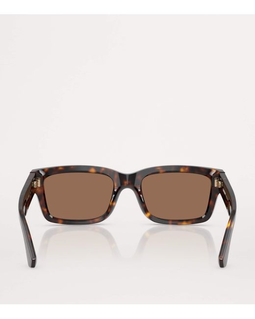Burberry Brown Acetate Square Sunglasses