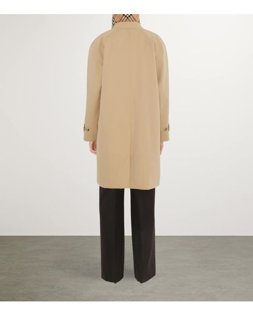 Burberry Natural Gabardine Camden Car Coat