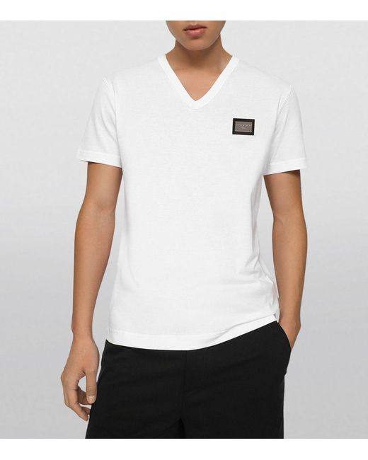 Dolce and gabbana v neck t shirt hot sale