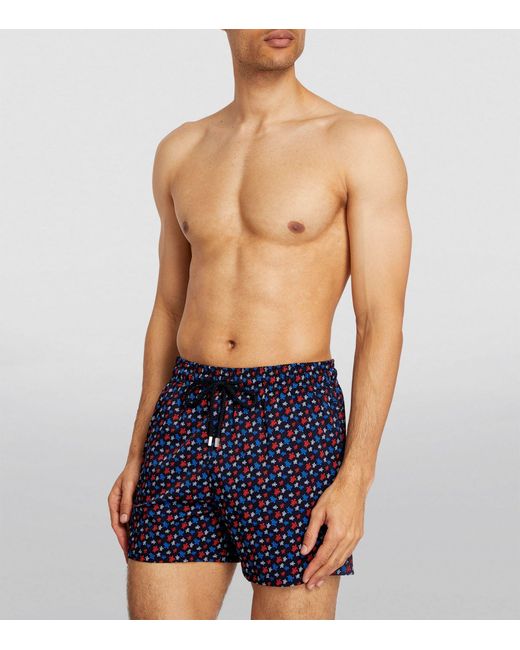 Vilebrequin Blue Turtle Print Moorise Swim Shorts for men