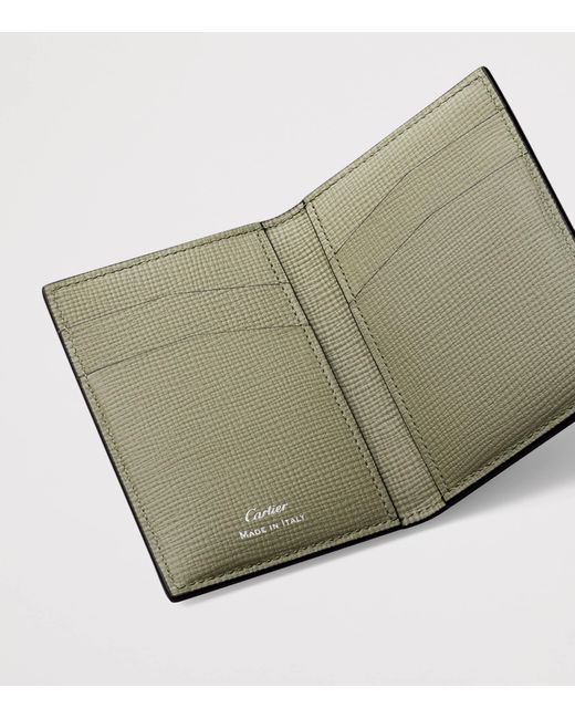Cartier Purple Leather Losange Card Holder for men
