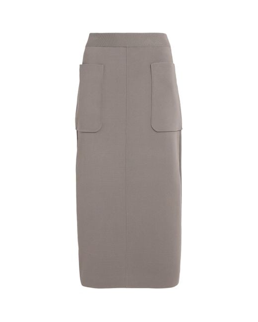 Joseph Gray Milano-Knit Midi Skirt