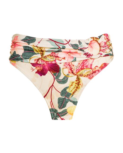 PATBO Synthetic Hibiscus Cheeky Bikini Bottoms | Lyst