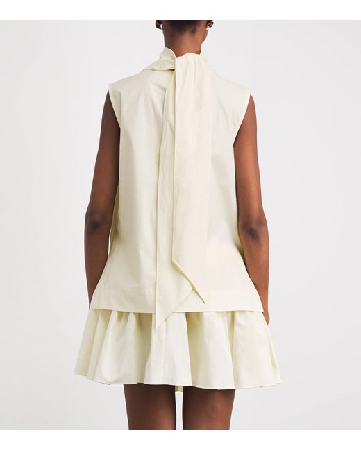 Brandon Maxwell White The Finn Blouse