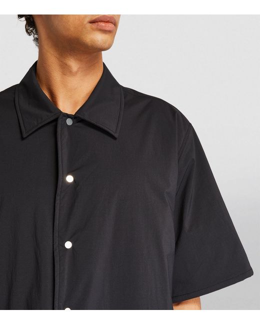 Studio Nicholson Black Padded Short-sleeve Shirt for men