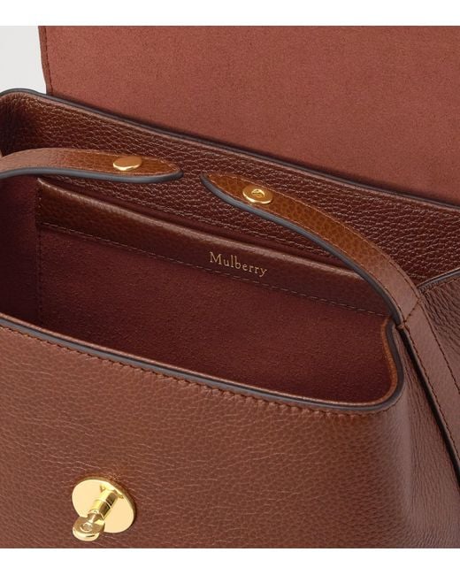 Mulberry Brown Mini Grained Leather Bayswater Backpack