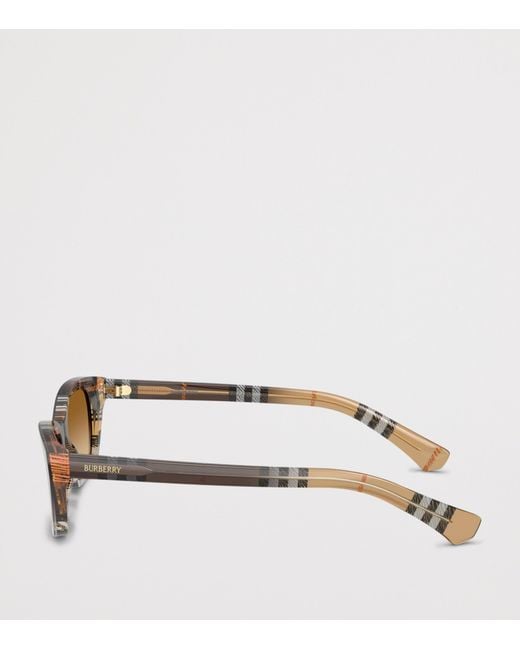Burberry Brown Acetate Be4488 Rectangle Sunglasses