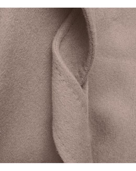 Soft Goat Brown Wool-Cashmere Long Coat