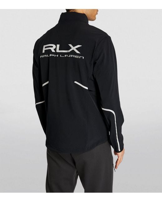 RLX Ralph Lauren Black Performance Hooded Jacket for men