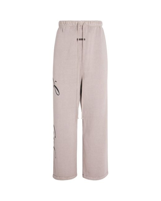 Fear Of God Gray Cotton Fleece Sweatpants for men