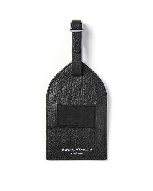 Aspinal Black Leather Golf Tee Holder for men