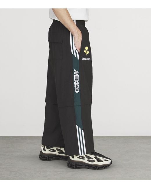 Willy Chavarria Black X Adidas Originals Anthem Oversized Sweatpants for men