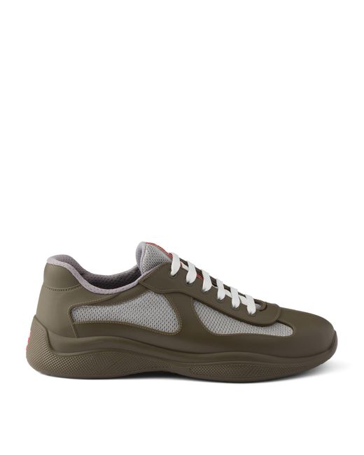 Prada Green Rubber America's Cup Sneakers for men