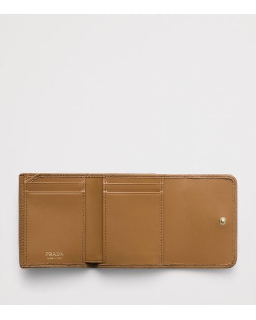 Prada Natural Small Leather Wallet