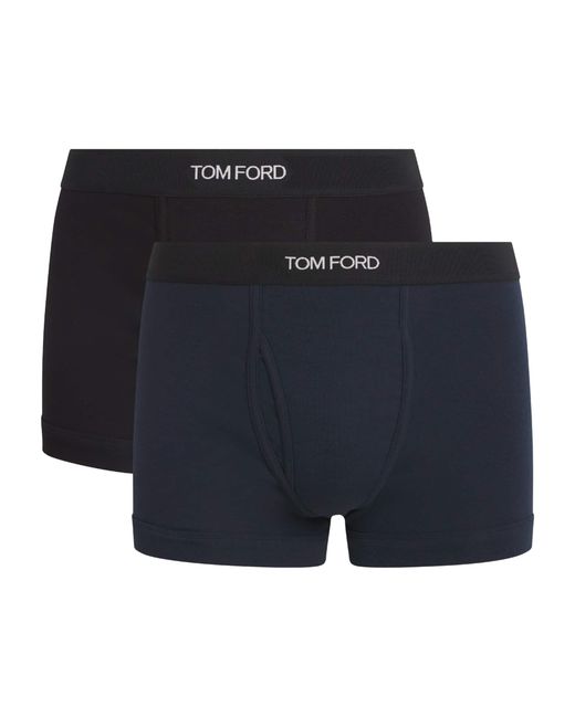 Tom Ford Blue Stretch-Cotton Boxer Briefs for men
