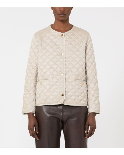 Max Mara Natural Cameluxe Quilted Jacket