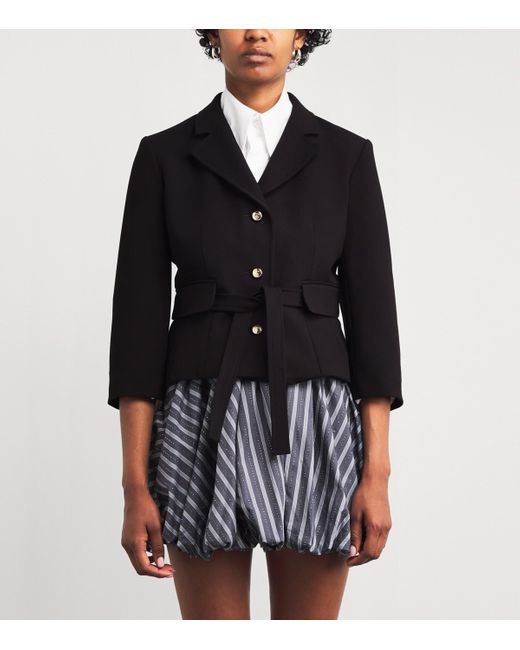 Sandro Black Cropped Blazer