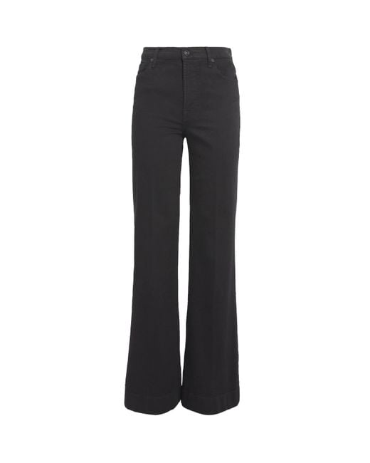 7 For All Mankind Black Modern Dojo Soho Flared Jeans