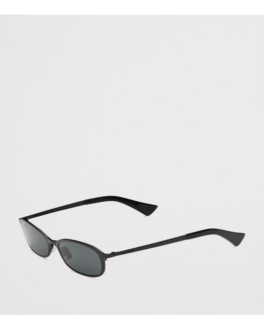 Saint Laurent Black Rectangle Sunglasses