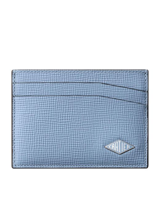 Cartier Blue Leather Losange Card Holder for men