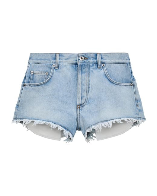 Loewe Blue X Paula's Ibiza Anagram Denim Shorts