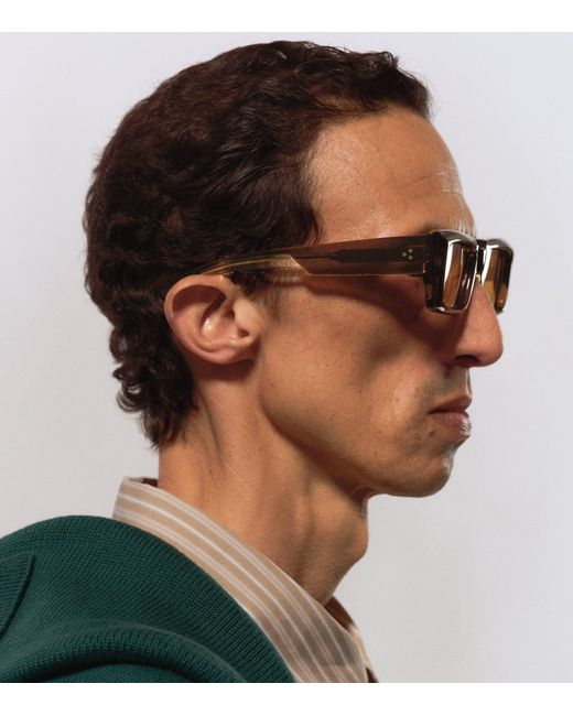 Jacques Marie Mage Black Acetate Quant Sunglasses for men