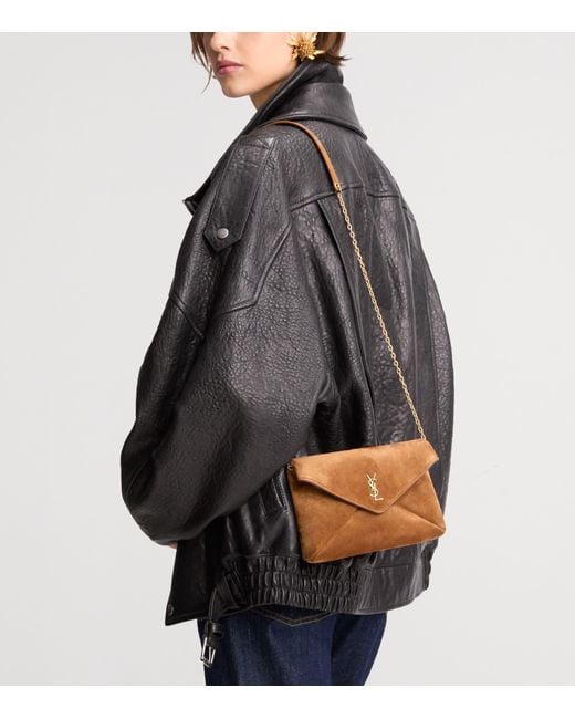 Saint Laurent White Small Envelope Messenger Bag