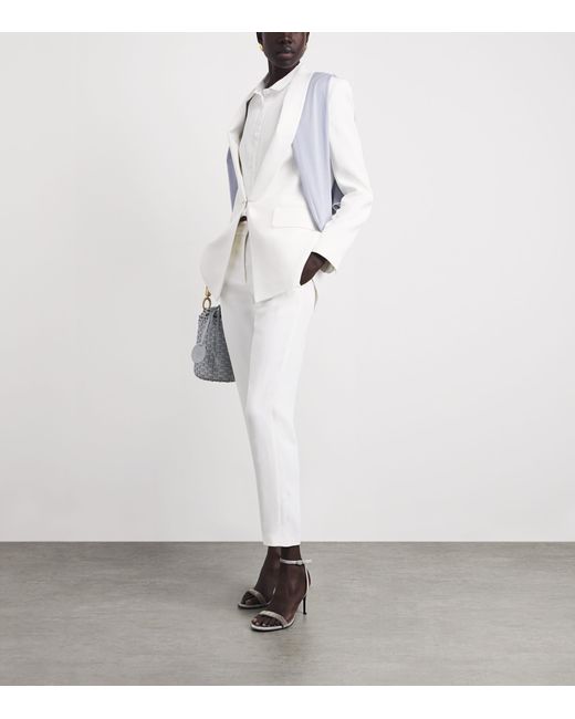 Eleventy White Wool-Blend New York Trousers
