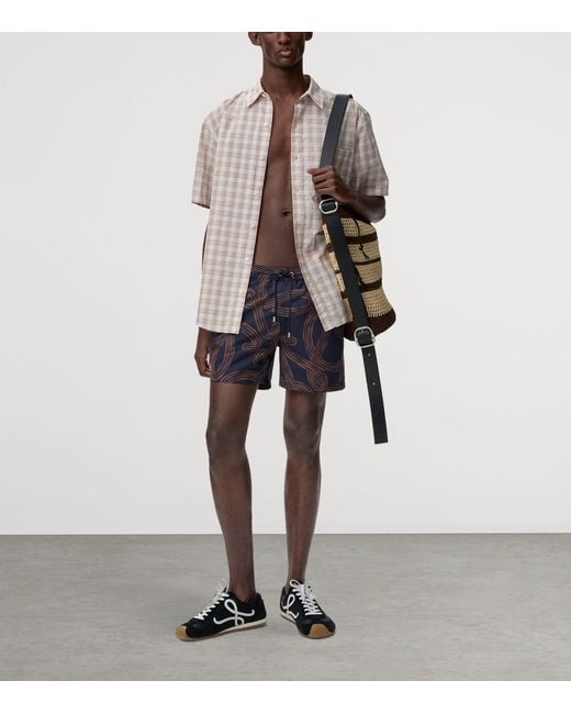Loewe Blue X Paula's Ibiza Anagram Swim Shorts for men