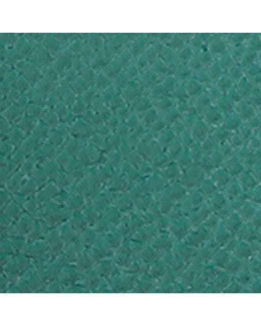 Santoni Green Leather Card Holder for men