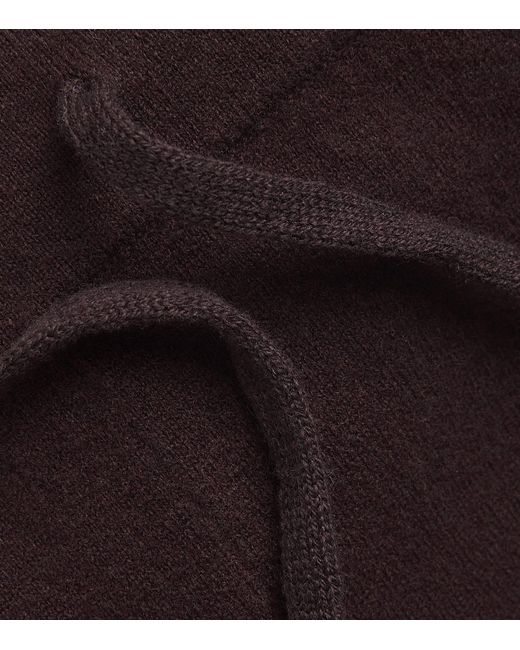 Yves Salomon Black Wool-Blend Drawstring Trousers