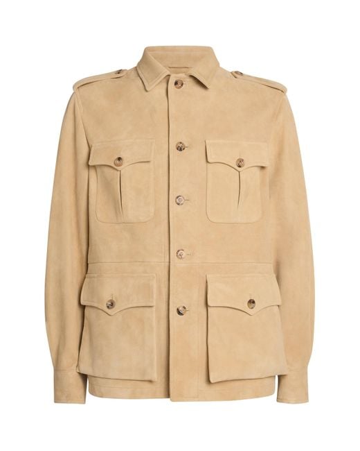 Ralph Lauren Natural X Wimbledon Suede Safari Jacket for men