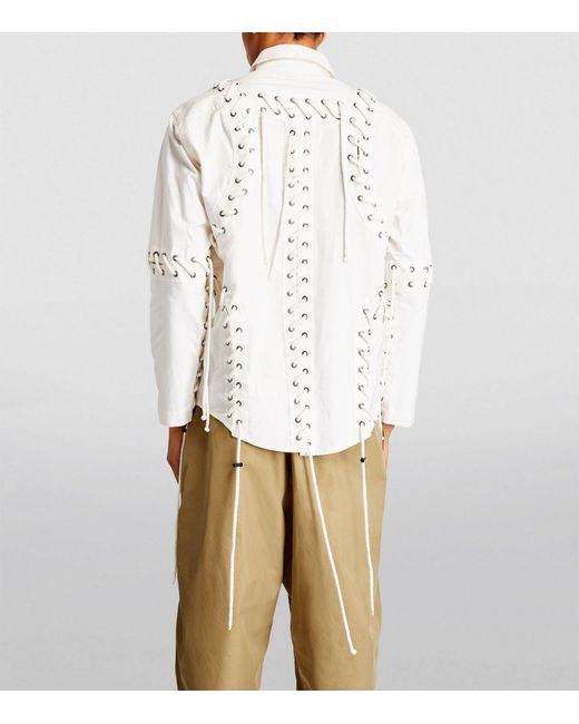 Craig Green White Deconstructed Laced Shirt for men