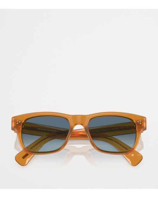 Oliver Peoples Blue Acetate Birell Sun Sunglasses