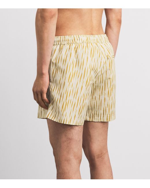 Commas Natural Brushstroke Swim Shorts for men