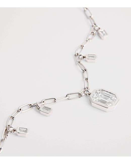 SHAY White And Diamond Illusion Necklace