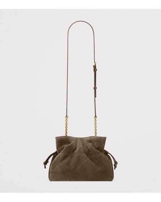 Saint Laurent Natural Suede Jamie Shoulder Bag