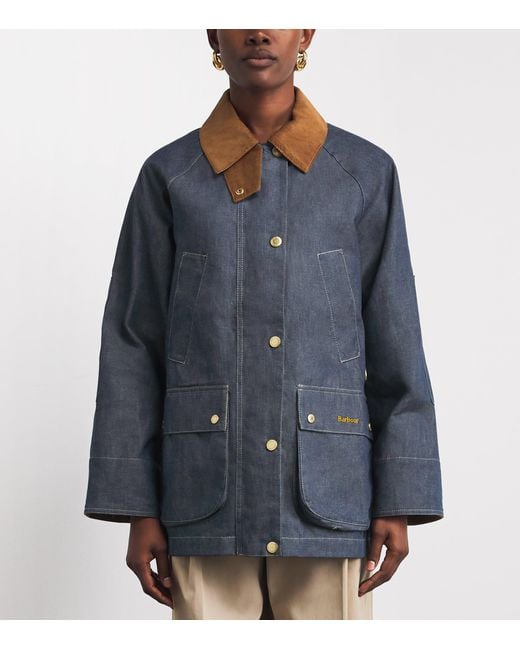 Barbour Blue Denim Asker Jacket