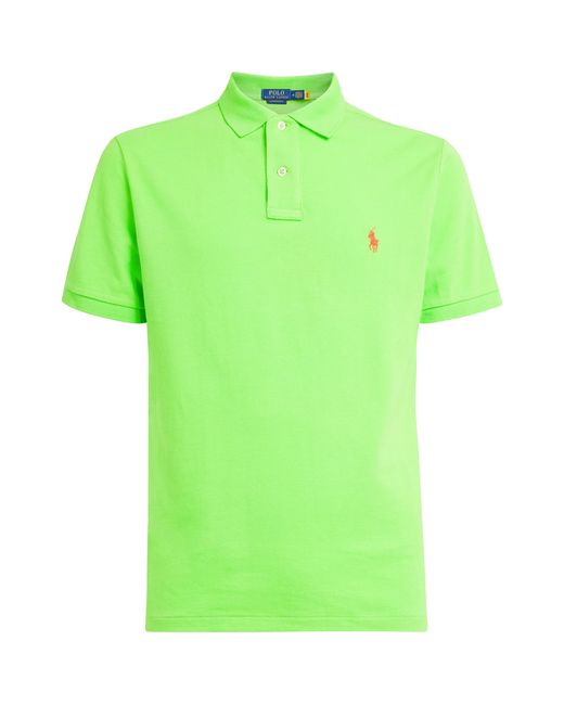 Polo Ralph Lauren Green Cotton Mesh Polo Pony Polo Shirt for men