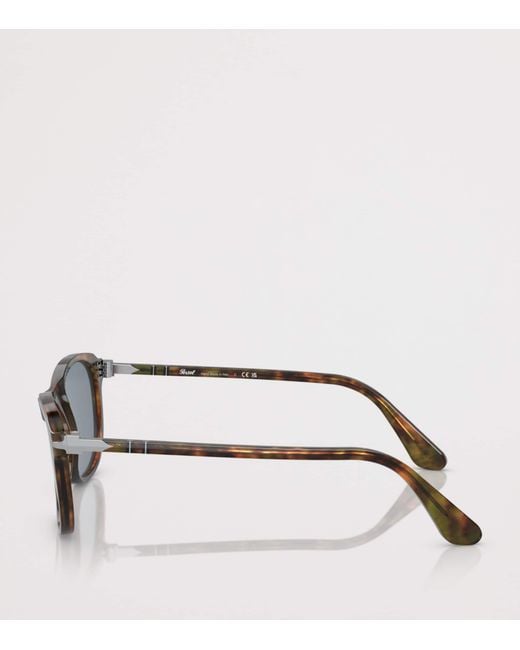 Persol Gray Acetate Pillow Sunglasses