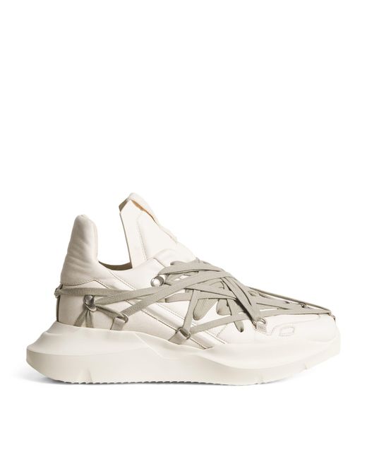 Rick Owens Natural Leather Geth Low-Top Sneakers for men