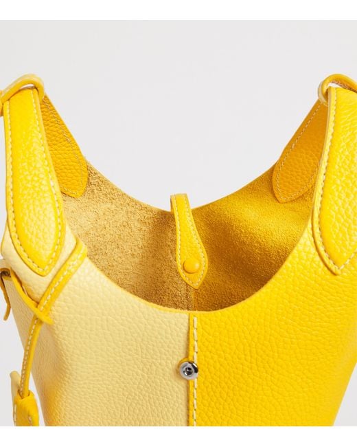 Polo Ralph Lauren Yellow Small Leather Polo Play Cross-Body Bag
