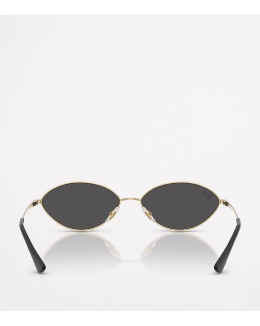 Ray-Ban Metallic Rb3757 Kai Bio-Based Oval Sunglasses