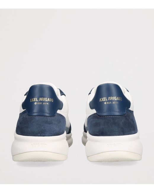 Axel Arigato Blue Suede Genesis Neo Bird Runner Sneakers for men