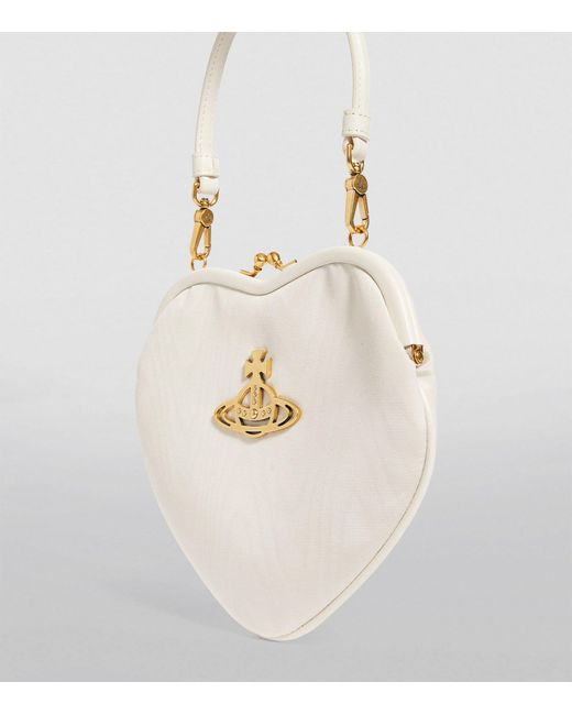 Vivienne Westwood White Belle Heart Cross-body Bag