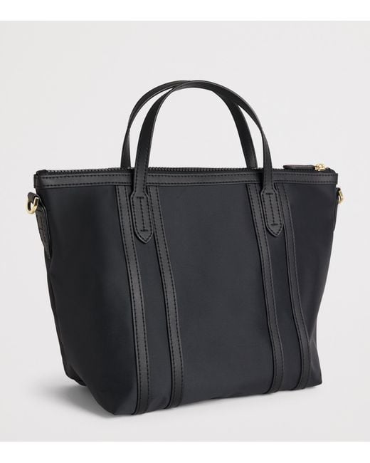 Harrods Black Grab Nylon Jetsetter Tote Bag
